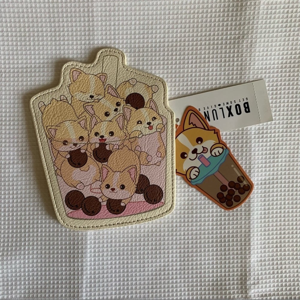 Boxlunch Corgi Boba Cardholder
